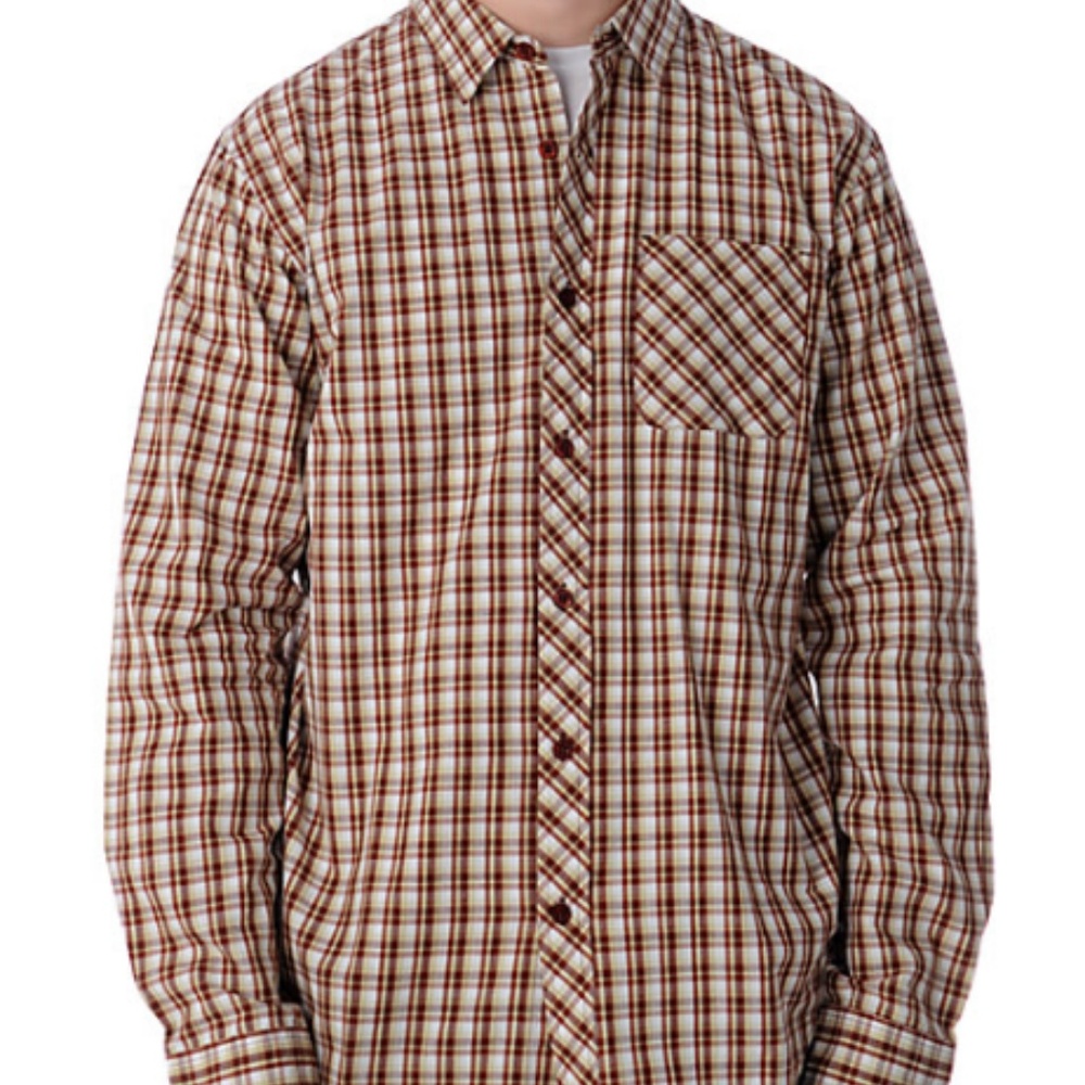 ANALOG XL Plaid Long Sleeve Button Front Shirt